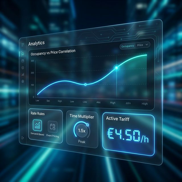 Dashboard di pricing dinamico e booking ParkingLink